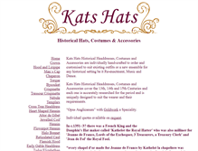Tablet Screenshot of kats-hats.co.uk